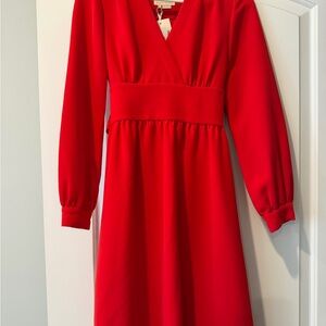 Kate Spade Orangish Red Above the Knee Dress